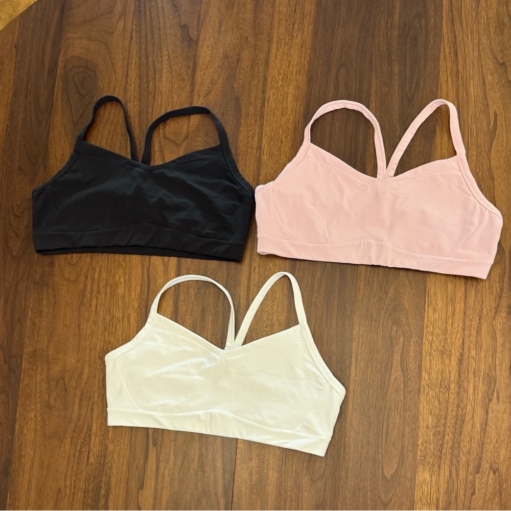 Athleta Vital Sports Bras - Black, Pink, and White size Lg